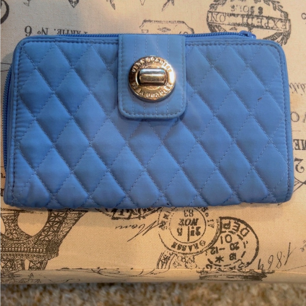 Vera Bradley Quilted Blue Wallet